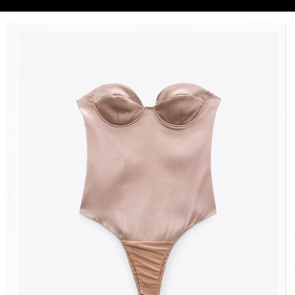 Pink Satin Bodysuit Brand new with tags  never worn